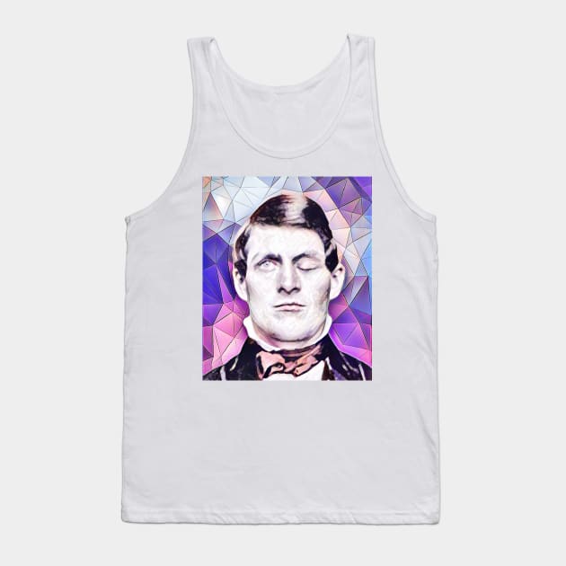 Phineas Gage Pink Portrait | Phineas Gage Artwork 8 Tank Top by JustLit